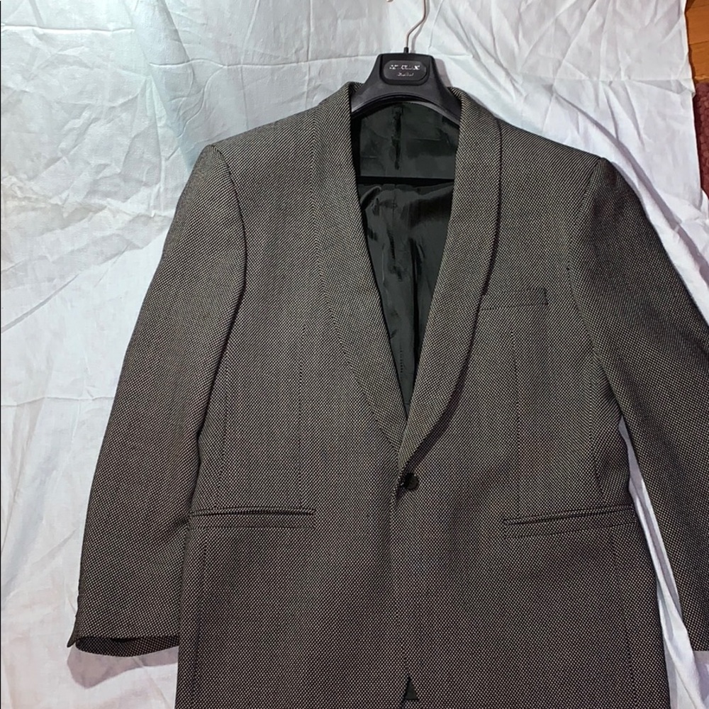 V2 Versace black and white blazer.